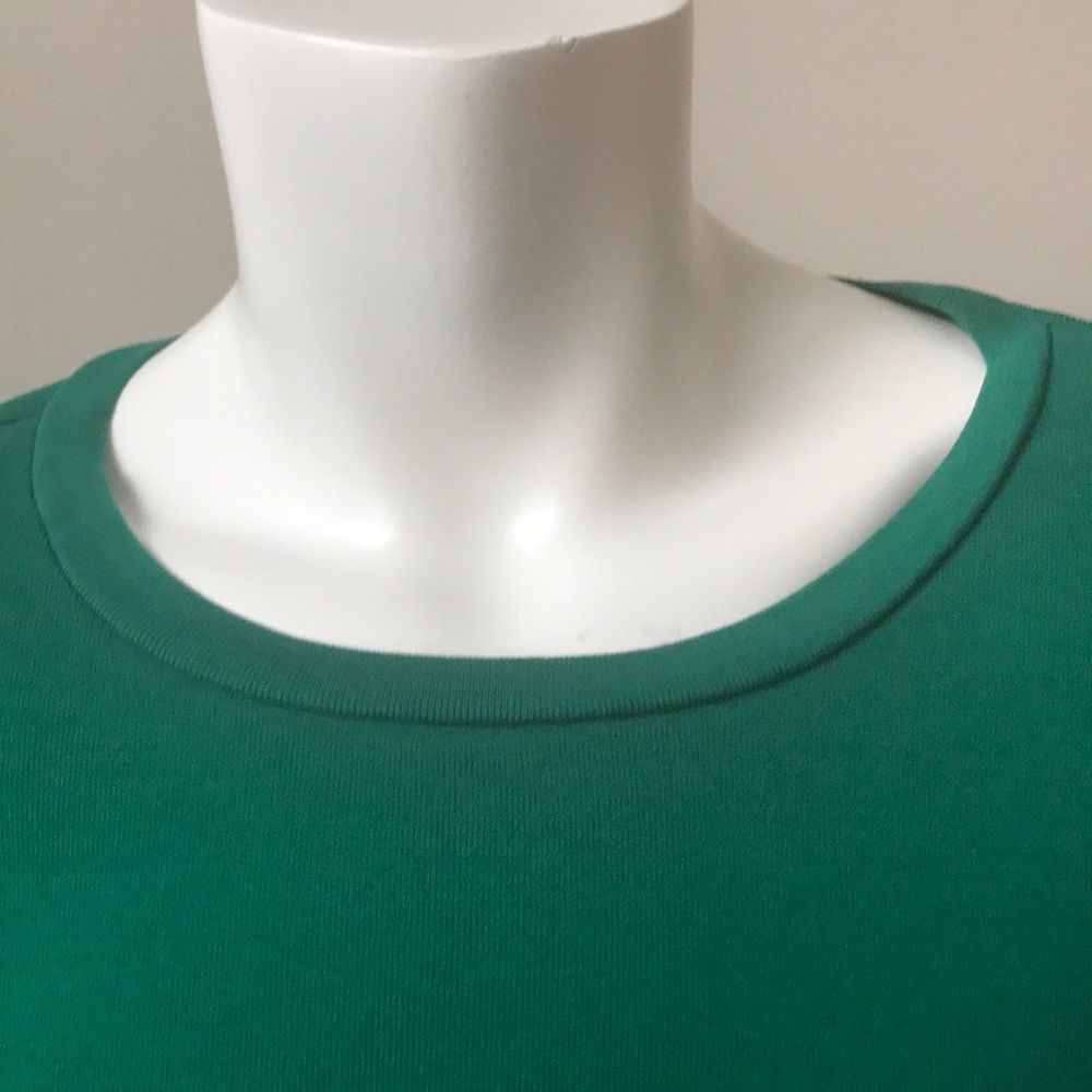 Jcrew Ls Basic Tee Solid Green Size M - image 4